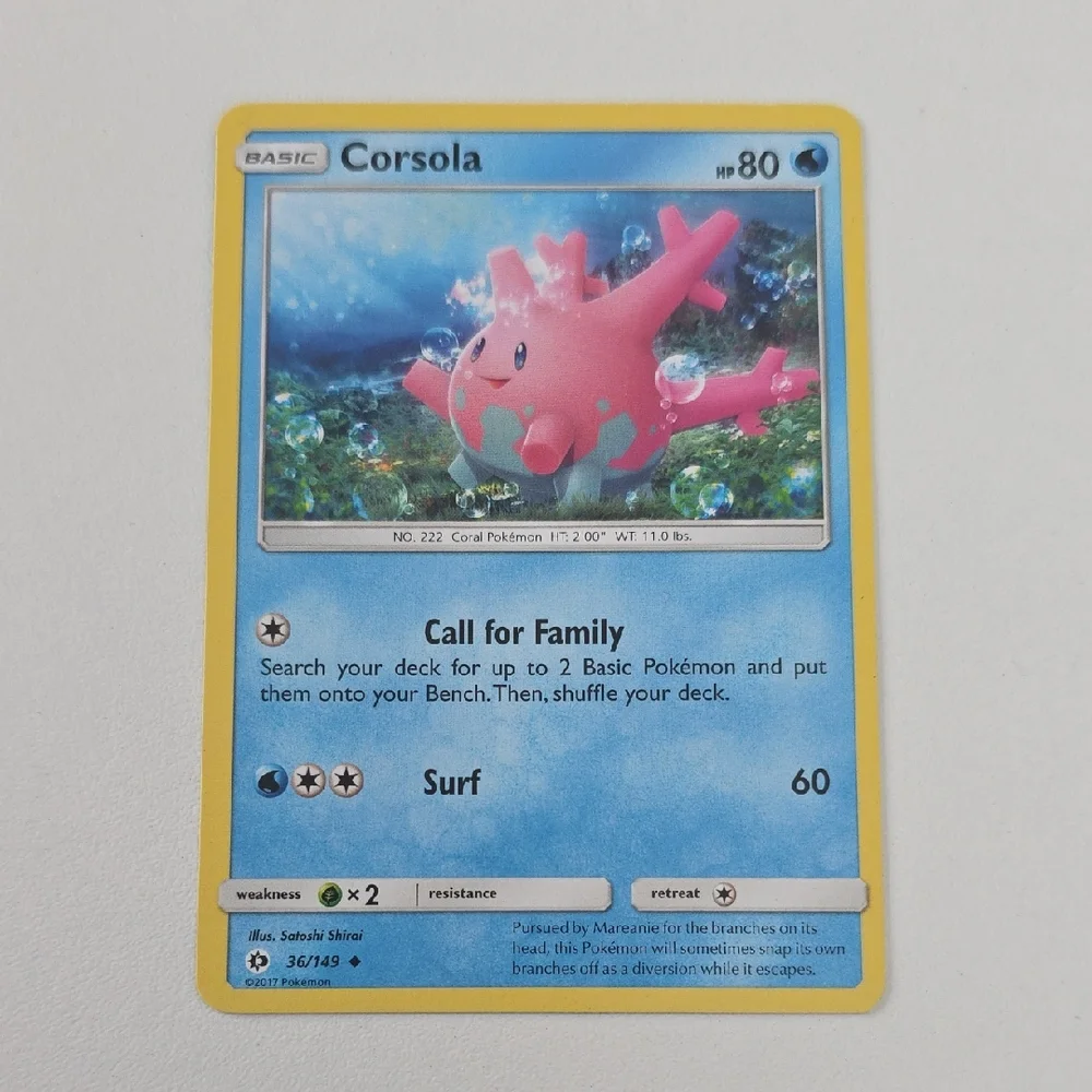 Pokemon Corsola Card
